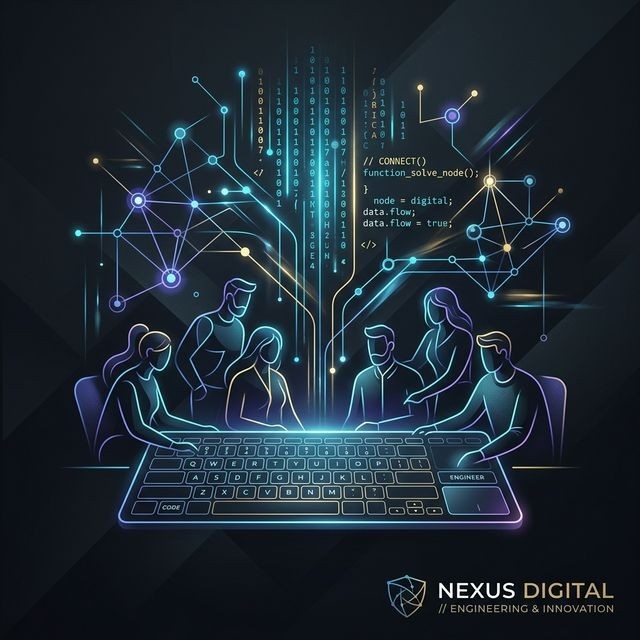 A professional, high-end architectural photograph of a minimalist home office during the golden hour, naturally lit